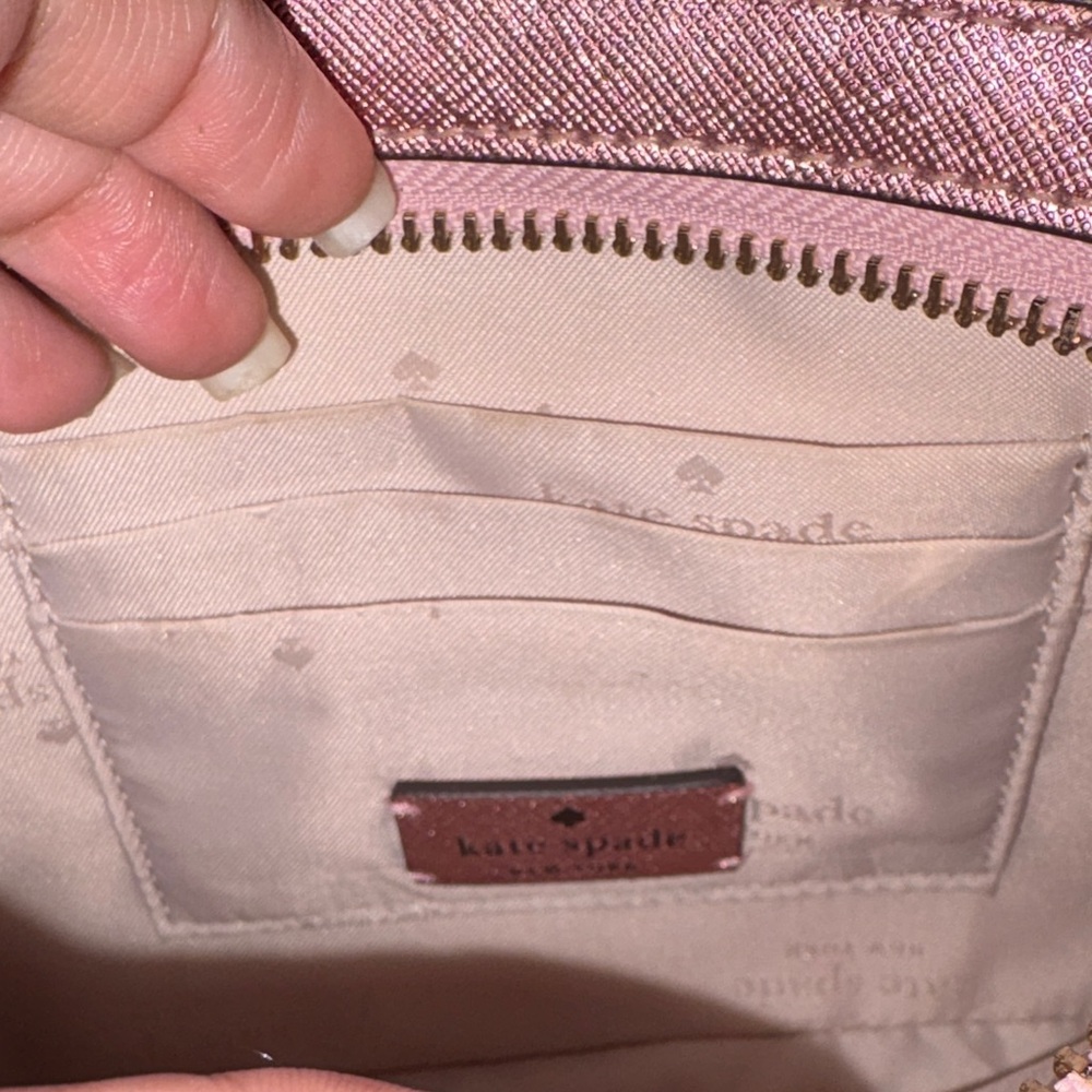 Kate Spade Glimmer Glitter Pochette (Style KE453) in pink🎀 - Picture 7 of 7